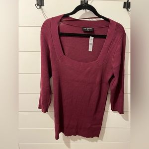 Lane Bryant fitted sweater. Size 14/16. Burgundy color never worn.